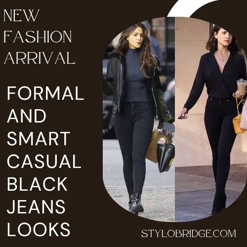 Formal and Smart Casual Black Jeans Looks