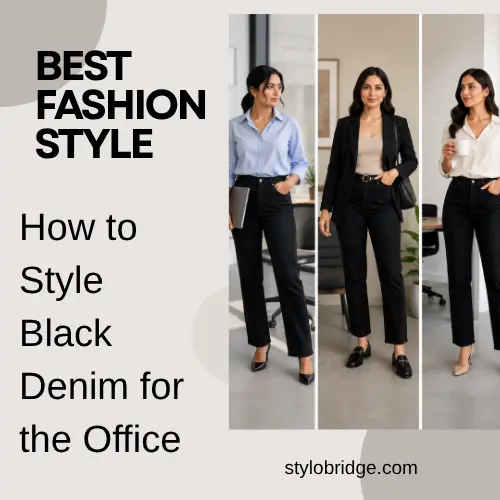 How to Style Black Denim for the Office