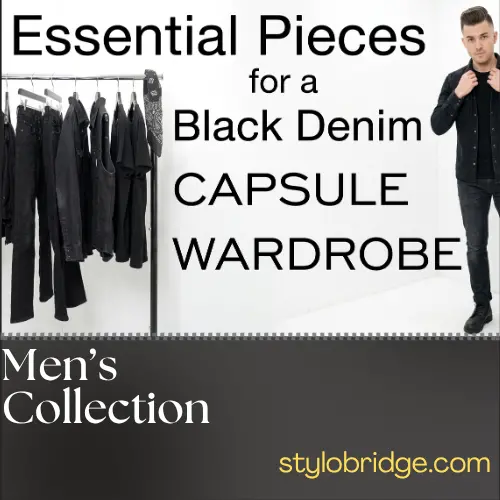 Essential Pieces for a Black Denim Work Capsule Wardrobe