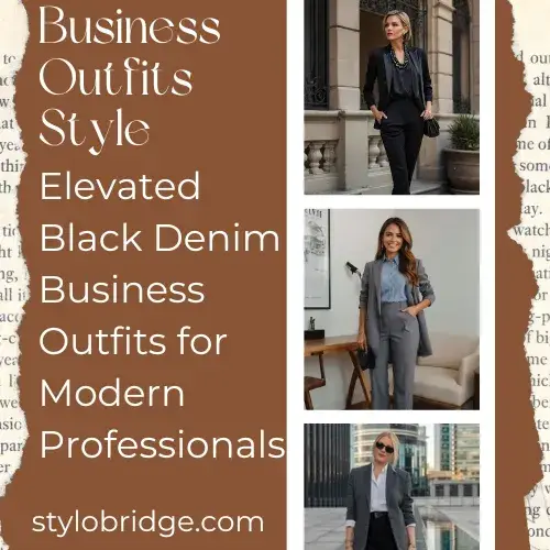Elevated Black Denim Business Outfits for Modern Professionals